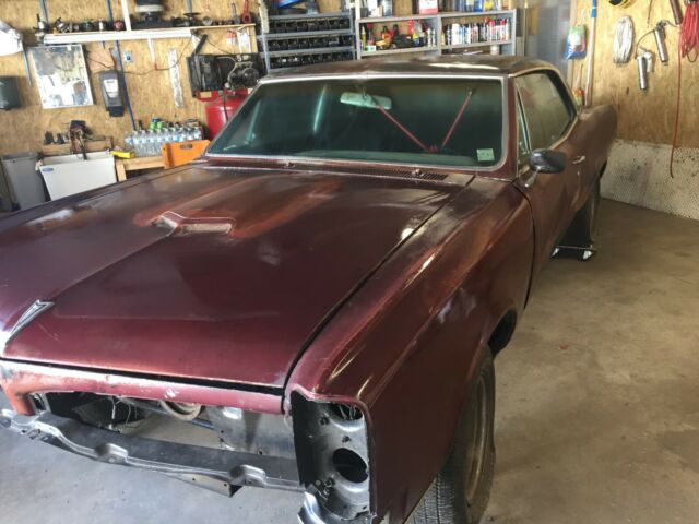 1967 Burgundy Pontiac GTO 2 Door Hardtop
