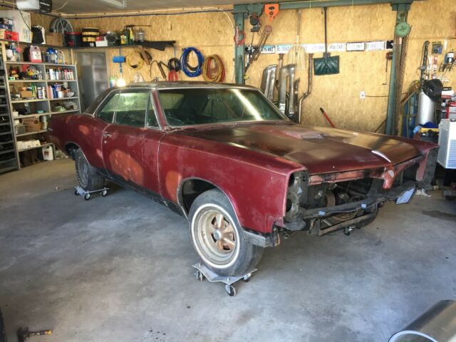 1967 Burgundy Pontiac GTO 2 Door Hardtop