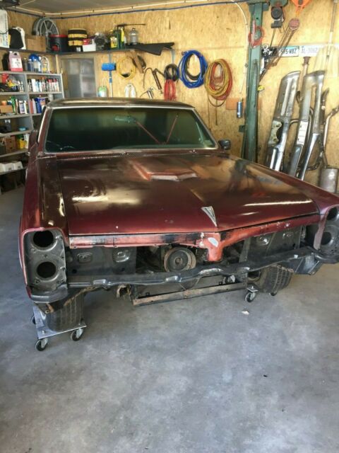 1967 Burgundy Pontiac GTO 2 Door Hardtop
