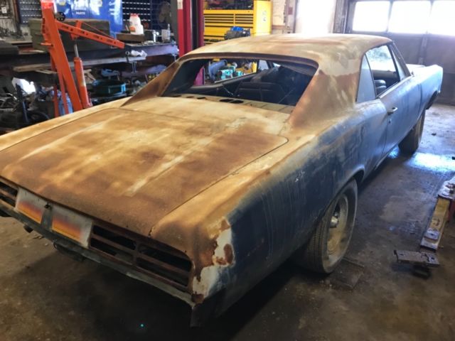 1967 Blue Pontiac GTO Hard top