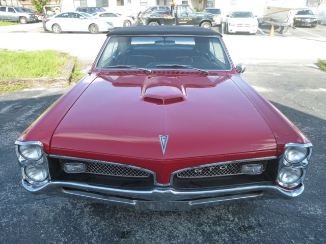1967 Red Pontiac GTO Convertible