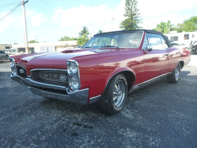 1967 Red Pontiac GTO Convertible