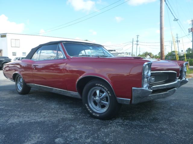1967 Red Pontiac GTO Convertible