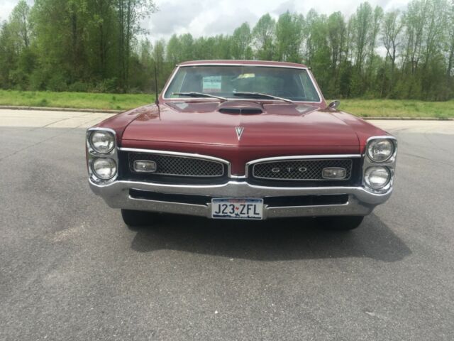 1967 Burgundy Pontiac GTO Coupe