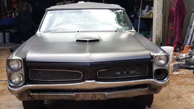 1967 Black Pontiac GTO Convertible