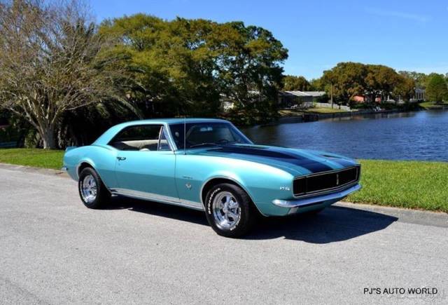 1967 Blue Chevrolet Camaro