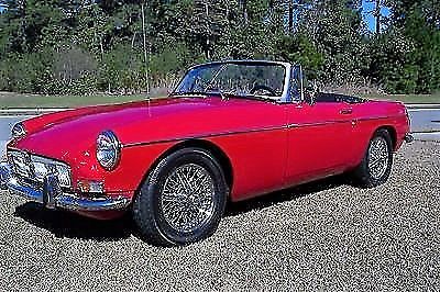 1967 Red MG MGB Convertible