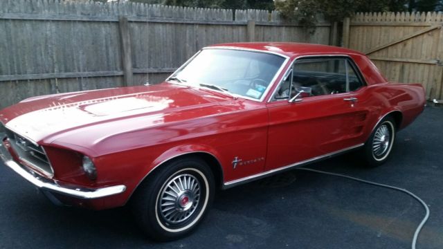 1967 Red Ford Mustang Coupe