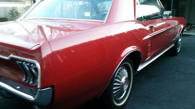 1967 Red Ford Mustang Coupe