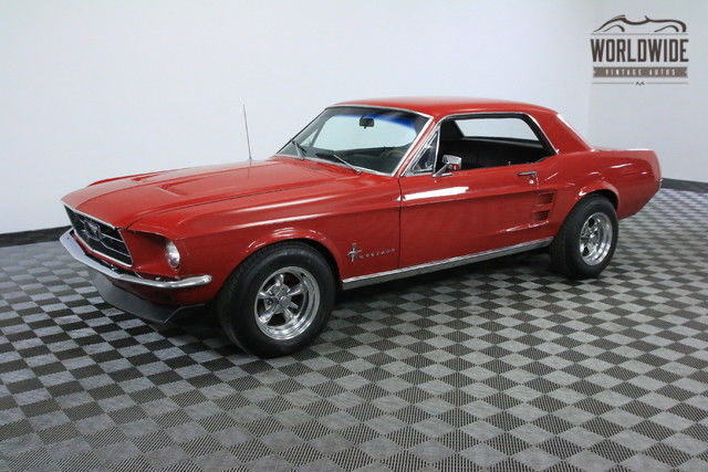 1967 Red Ford Mustang