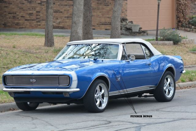 1967 Intense Blue Pearl with White convertible Top Chevrolet Camaro Convertible