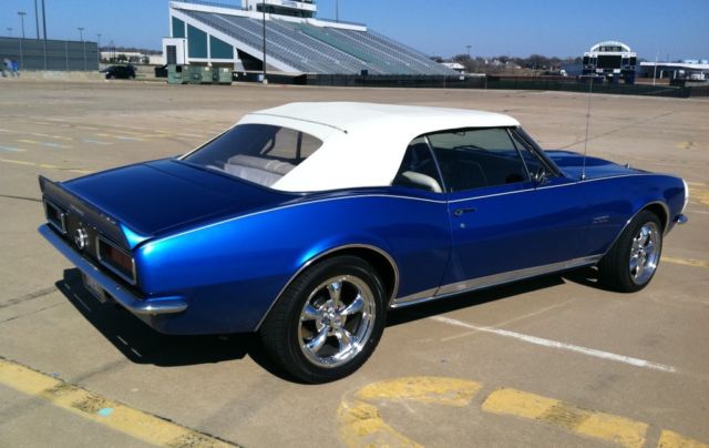 1967 Intense Blue Pearl with White convertible Top Chevrolet Camaro Convertible