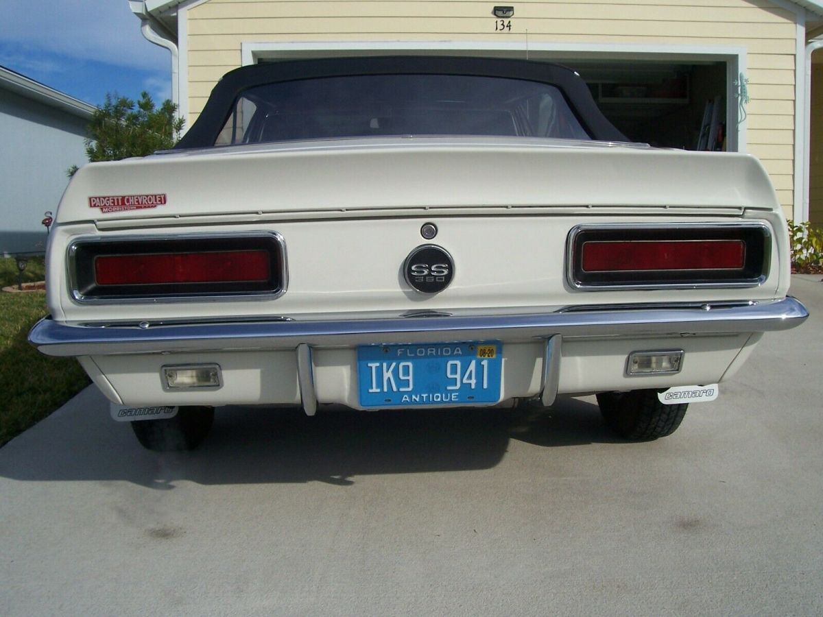 1967 White (Ermine) Chevrolet Camaro Convertible