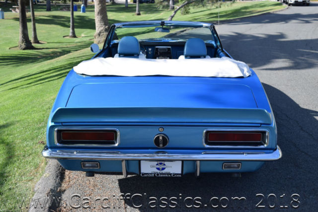 1967 Blue Chevrolet Camaro Convertible