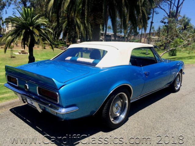 1967 Blue Chevrolet Camaro Convertible