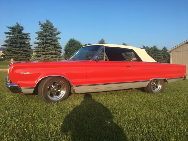 1967 Red Plymouth Satellite Convertible