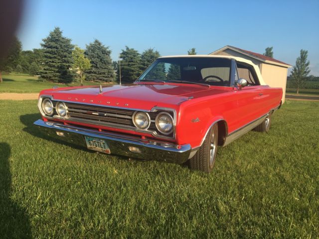 1967 Red Plymouth Satellite Convertible