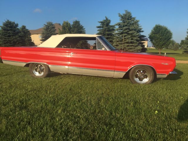 1967 Red Plymouth Satellite Convertible
