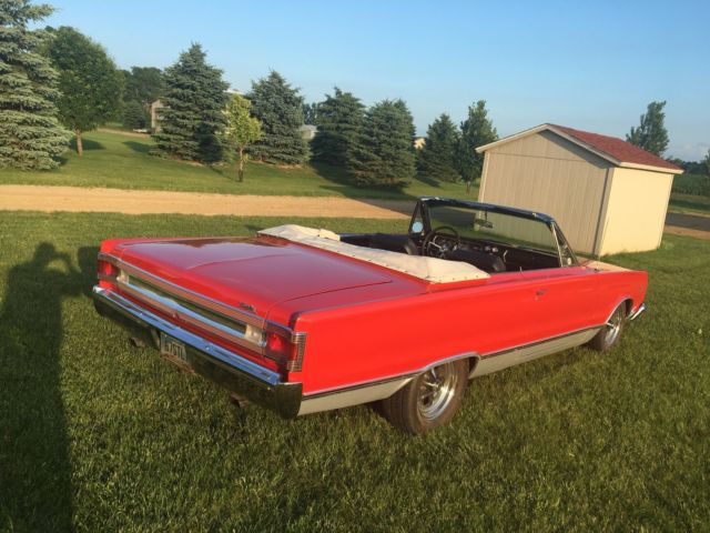 1967 Red Plymouth Satellite Convertible