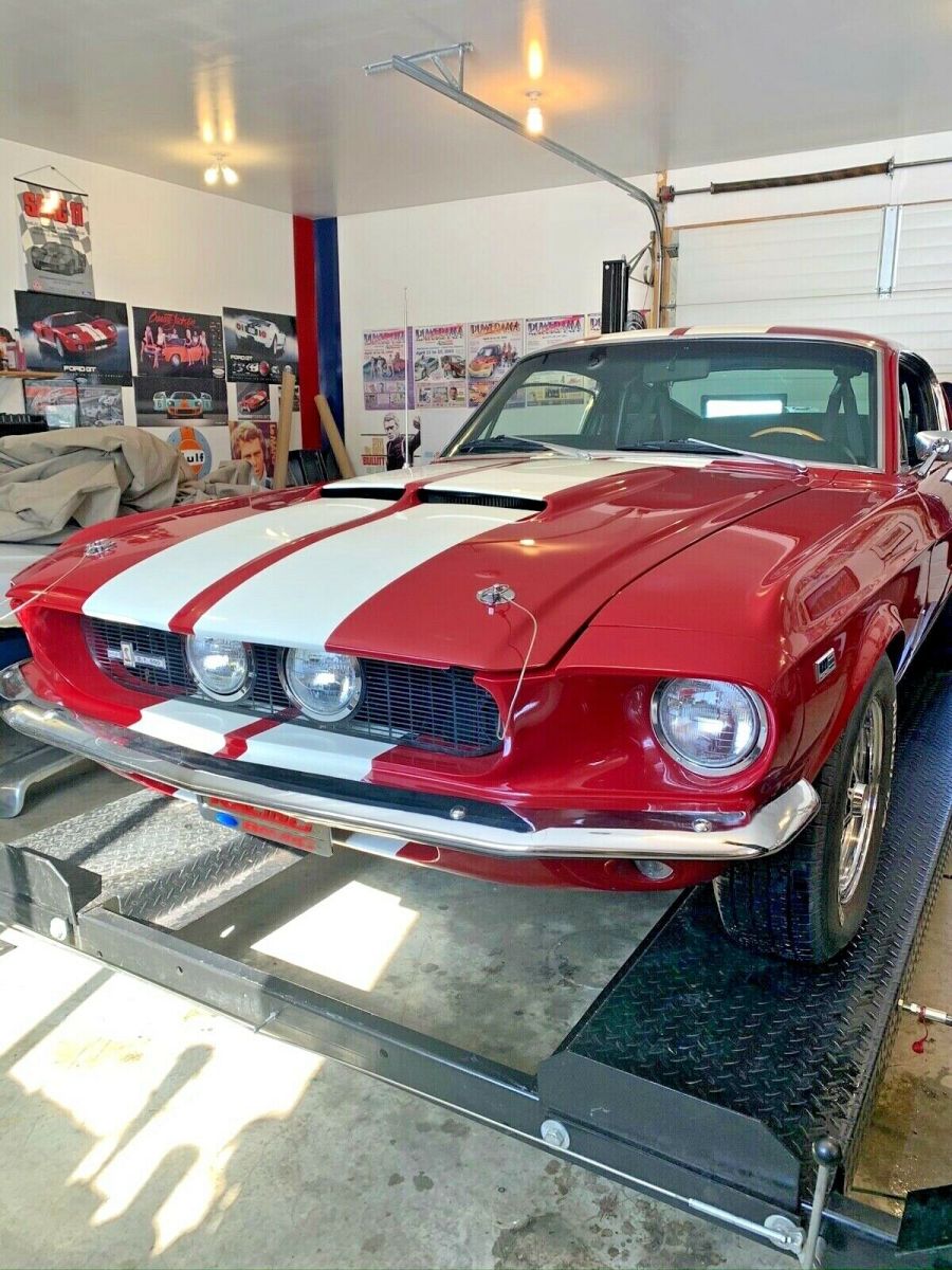 1967 Red Ford Mustang Fastback
