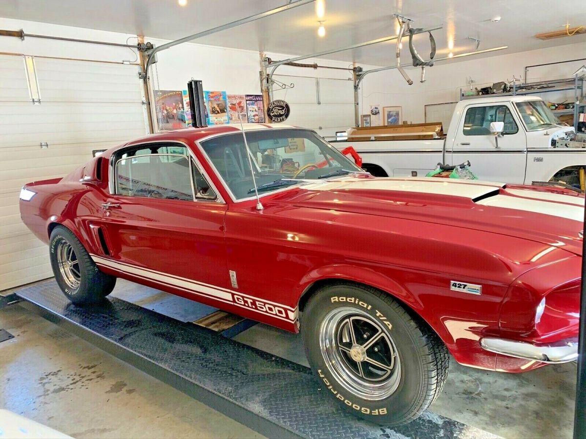 1967 Red Ford Mustang Fastback