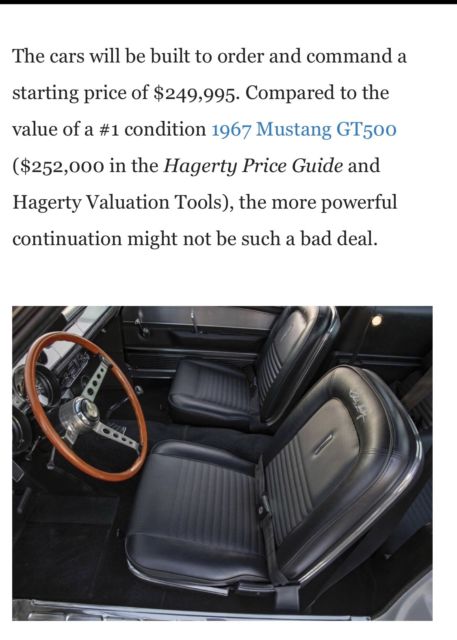 1967 White Ford Mustang Coupe