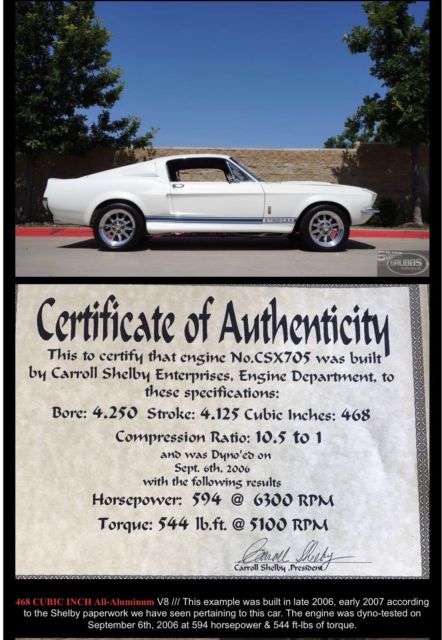 1967 White Ford Mustang Coupe