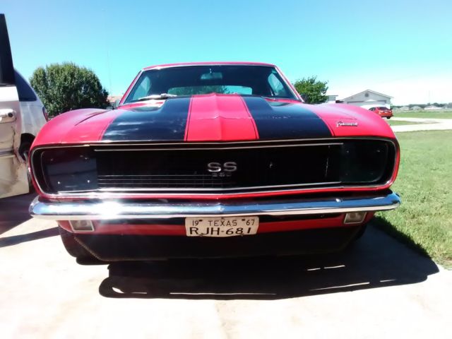 1967 red Chevrolet Camaro Coupe
