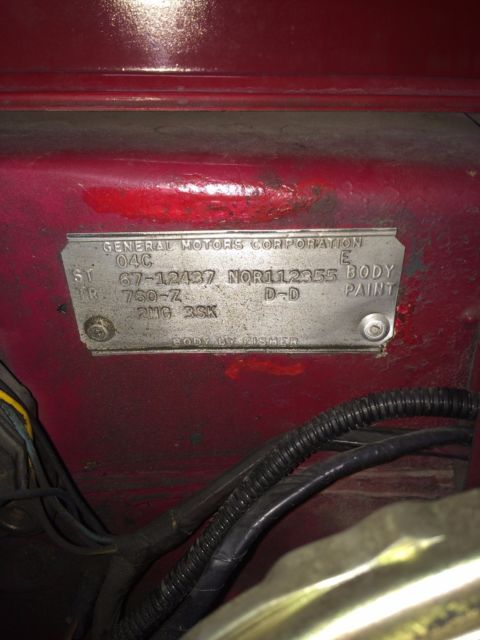 1967 red Chevrolet Camaro Coupe