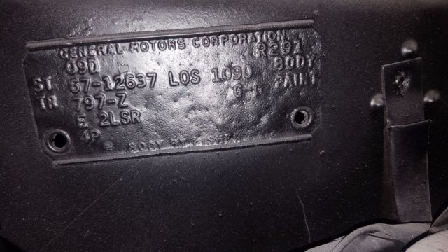 1967 Tan Chevrolet Camaro Coupe