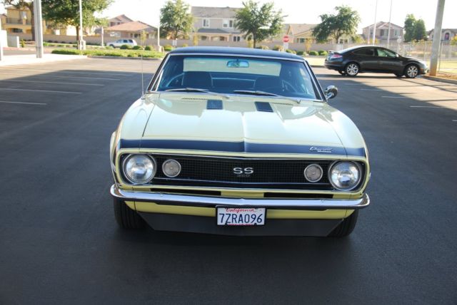 1967 Yellow Chevrolet Camaro Hard top coupe