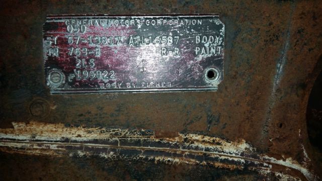 1967 Blue Chevrolet Chevelle Coupe