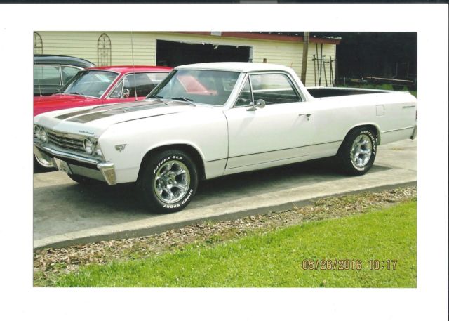 1967 white Chevrolet El Camino Coupe