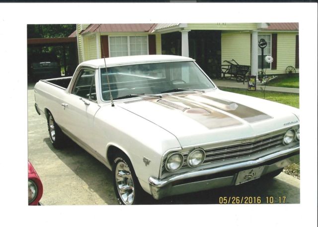 1967 white Chevrolet El Camino Coupe