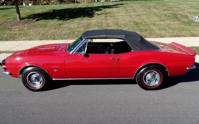 1967 Red Chevrolet Camaro Convertible