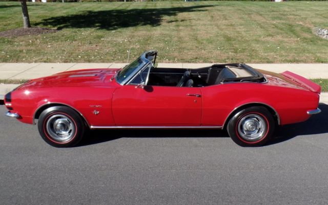 1967 Red Chevrolet Camaro Convertible