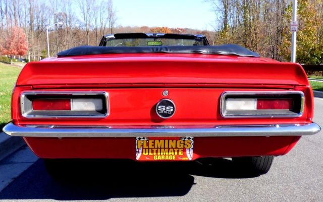 1967 Red Chevrolet Camaro Convertible