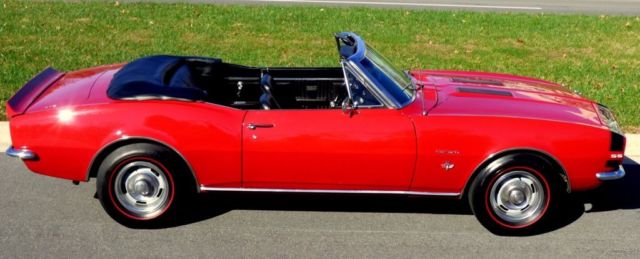 1967 Red Chevrolet Camaro Convertible