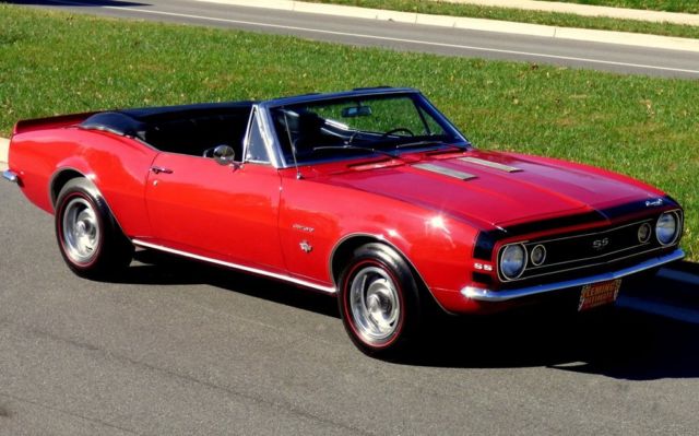 1967 Red Chevrolet Camaro Convertible