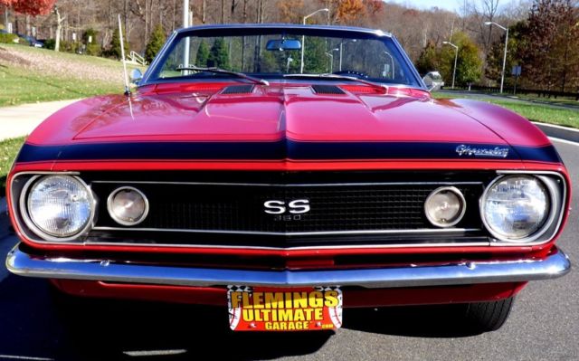 1967 Red Chevrolet Camaro Convertible