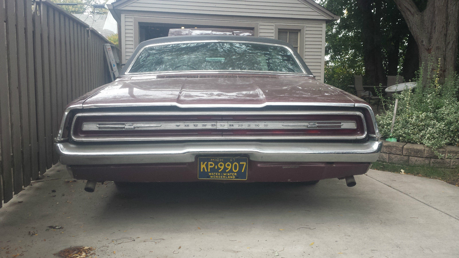 1967 Burgundy Ford Thunderbird Coupe