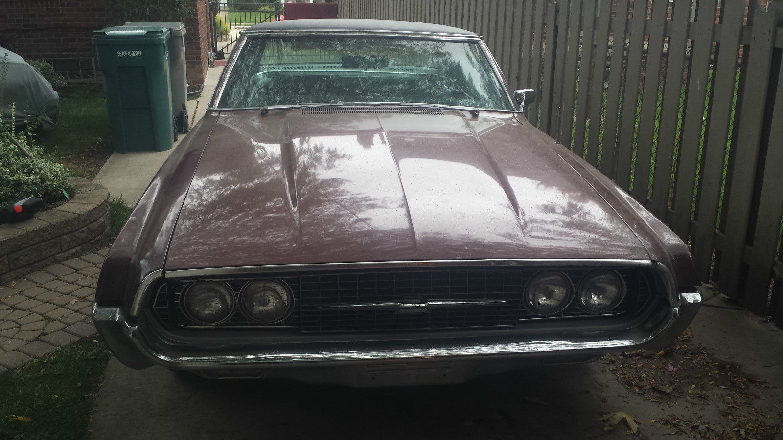 1967 Burgundy Ford Thunderbird Coupe