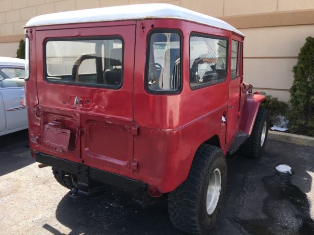 1967 Red Toyota Land Cruiser 2 door