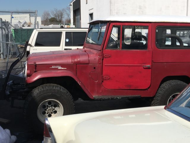 1967 Red Toyota Land Cruiser 2 door