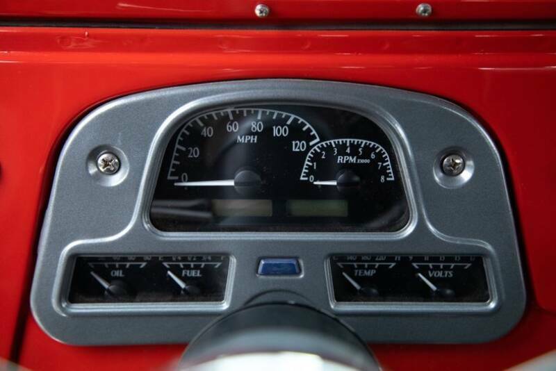 1967 Red Toyota Land Cruiser Pickup Truck