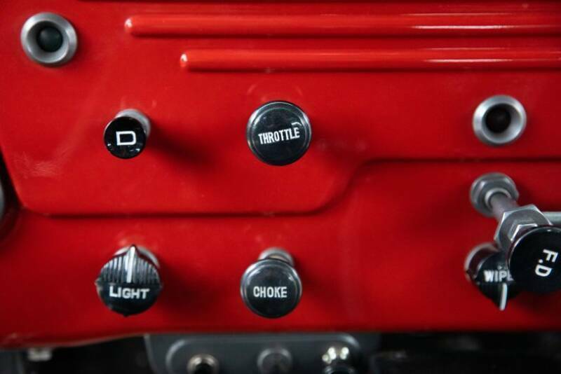 1967 Red Toyota Land Cruiser Pickup Truck