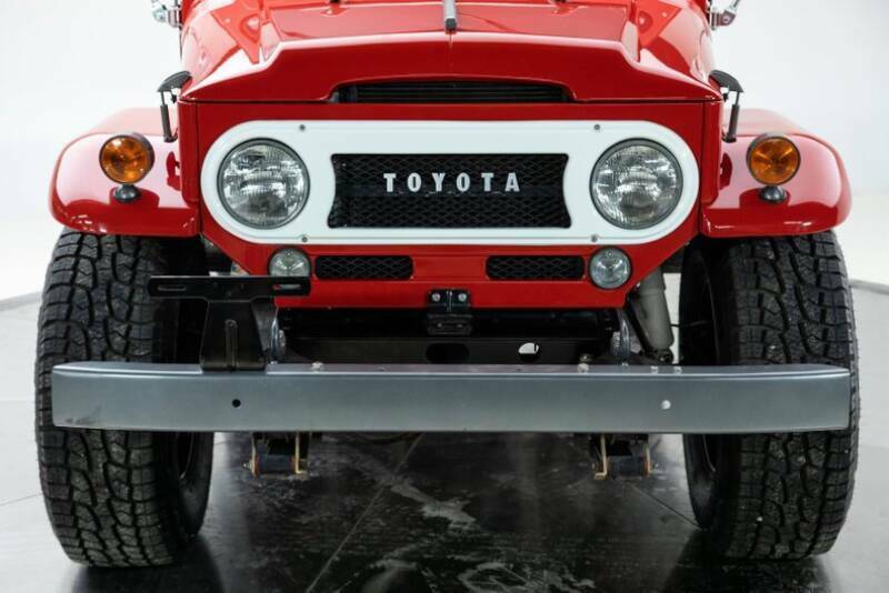 1967 Red Toyota Land Cruiser Pickup Truck