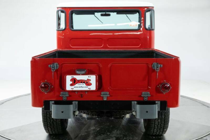 1967 Red Toyota Land Cruiser Pickup Truck