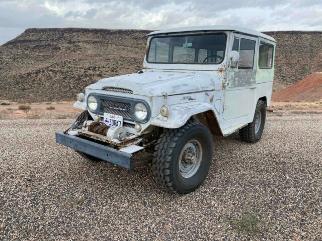 1967 White Toyota Land Cruiser SUV w removable top