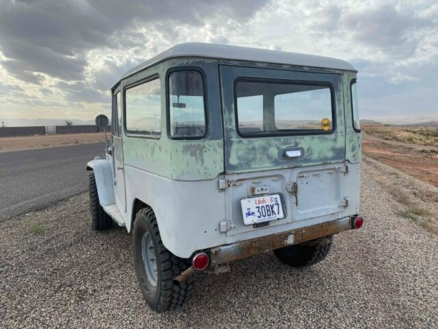 1967 White Toyota Land Cruiser SUV w removable top